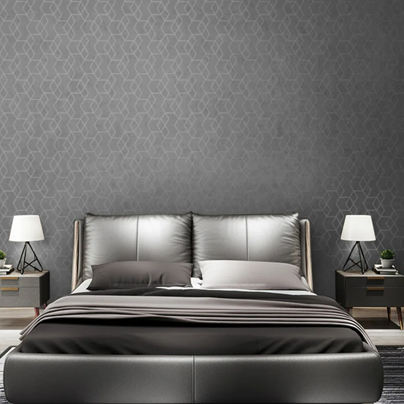 Модерни минималистичные флизелиновые тапети в ивица с геометричен модел, тапети за спалнята, хола, домашен декор