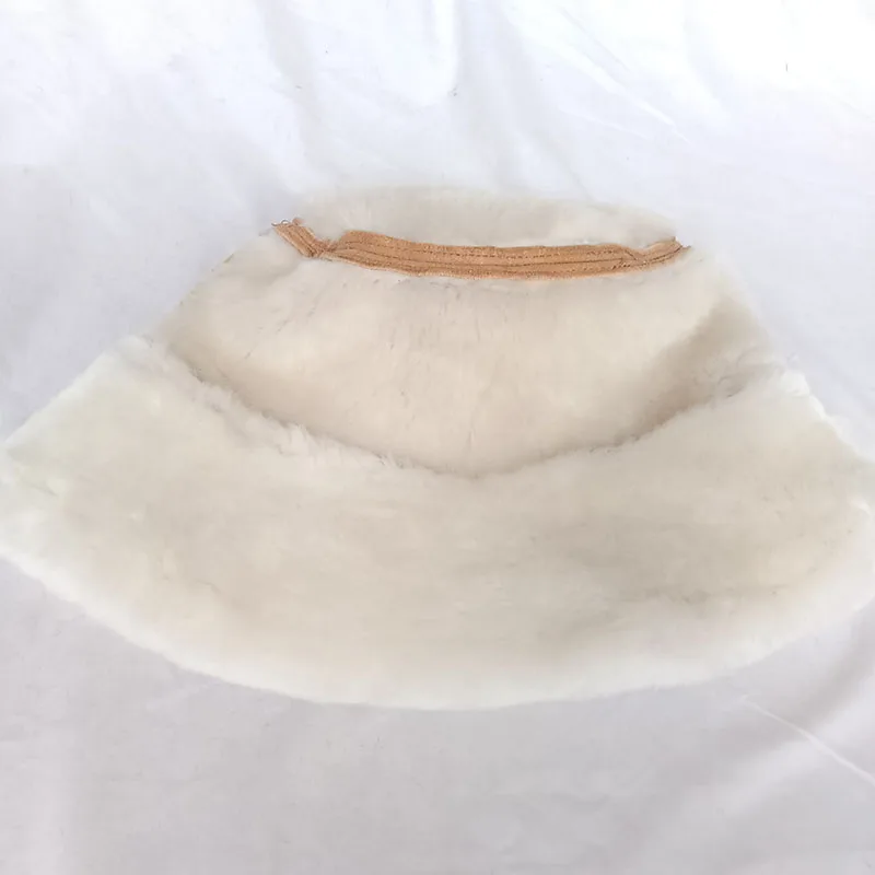 Дамска зимна шапка от естествена австралийски овце кожа, модни топло дебела дамска шапка от естествена кожа, висококачествени нови шапки-бини