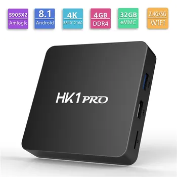 видео Full hd 1080p Android tv box HK1 PRO S905X2 цифрова сателитна телеприставка най-новият wifi usb сателитен телевизионен приемник