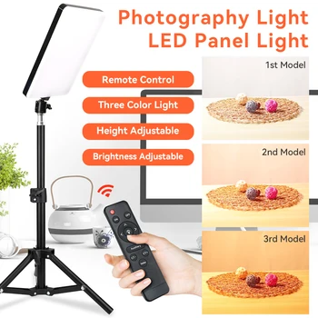 Led видеосвет, комплекти за фото студио, професионално осветление за фотография, лентата за осветление с регулируема яркост, студийно снимка за директно излъчване Tiktok