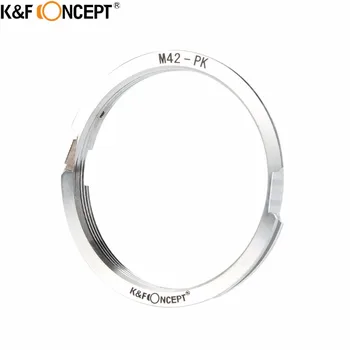 K & F CONCEPT за обектива на камерата M42-PK Преходни пръстен от метал, подходящо за обектив с винтовым монтиране M42 към корпуса на камерата Pentax K Mount