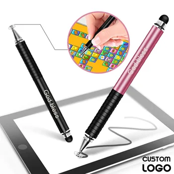 Индивидуален лого, универсални 2 в 1, stylus писалка, мобилен телефон, таблет, капацитивен чувствителен на допир екран, писалката-търтей, канцеларски материали, рисуване, интелигентни аксесоари