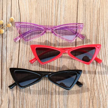 Нови детски очила в триъгълна рамка 9013 Street Снимайте Show Вдлъбнати слънчеви очила
