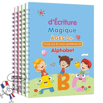 2023 Нова Тетрадка За практикуване на Френската Магия Безплатни Детски Книги, които изучават Цифри френски букви За деца-ученици