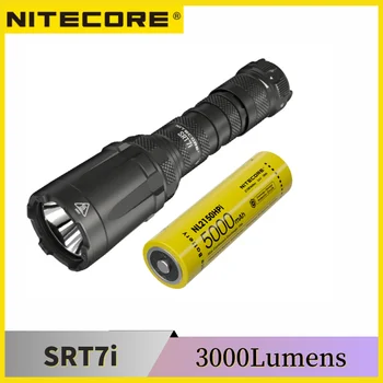 Фенерче NITECORE SRT7i 3000 Лумена Макс 580 м Тактически SmartRing с Безстепенна Регулируема яркост, Батерия NL2150HPi