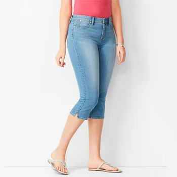 Нова мода 2023 Летни ежедневни дамски дънки 7 Points плътно прилепнали дънкови шорти дамски панталони елегантен спускане