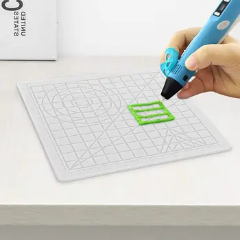 Аксесоари, Термоустойчиви средства за защита на пръстите Гъвкава подложка за 3D-химикалки шаблони за 3D-химикалки полагане на Силиконова подложка за 3D печат