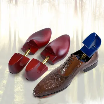 FamtiYaa 2 елемента Кедрово Дърво Регулируема Шейпър Обувки, Мъжки Обувки Дърво Носилка Подкрепа За Мъже Удължител Устройство разширяване