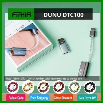 DUNU DTC100 Hi-Fi КПР AMP DSD256 Портативен Усилвател Декодиране на Линия USB Type-C До 3,5 Интерфейсен Адаптер За Мобилен Телефон PC Windows OS