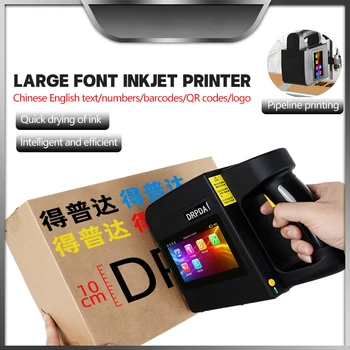 ръчно мастилено-струен принтер с диаметър 100 мм, малък мастилено-струен принтер, на двумерен код лого, поточна линия, мастилено-струен принтер, едър шрифт