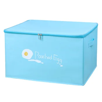 Jul1608 Кутия за съхранение на дрехи с цип, тъканно художествена домакински сгъваема сортировочная кутия