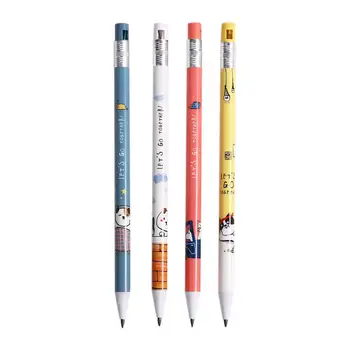Ученически пособия, натиснете дръжката 2,0 мм, канцеларски материали, сладък движещ се с молив, механичен молив, автоматични моливи, гъвкави молив