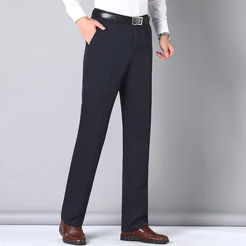 MRMT 2023 Абсолютно нови мъжки ежедневни панталони от кашмир размер плюс, тънки панталони за официални костюми, дебели мъжки директни ежедневни панталони