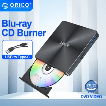 ORICO 100GB на Blu-ray диск на Преносим BD CD-Плейър, CD-ROM Плеър CD Burner Сценарист Reader за Преносими КОМПЮТРИ Windows blu-ray Player 4K