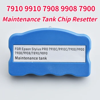 Резервоар за техническо обслужване на Чип-Ресеттер За Epson Stylus Pro 7890 9890 7900 WT7900 7910 9900 9910 11880 Резервоар за отпадъци Принтер Чип-Ресеттер