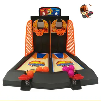 Настолна играчка за баскетбол, игри на аркадна игра за 2 играчи, модел за двойна игра, домакински стрелба, подарък за деца