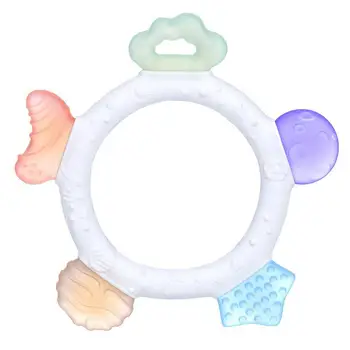 Детска силиконова играчка-прорезыватель, не съдържа бисфенол А пръстен за никнене на млечни зъби, медицински играчки за никнене на млечни зъби, подаръци за новородено, аксесоари за деца