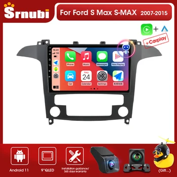 Srnubi Android 11,0 Радиото в автомобила на Ford S Max и S-MAX 2007-2015 Мултимедиен Плейър 2Din 4G GPS Навигация Carplay Главното Устройство