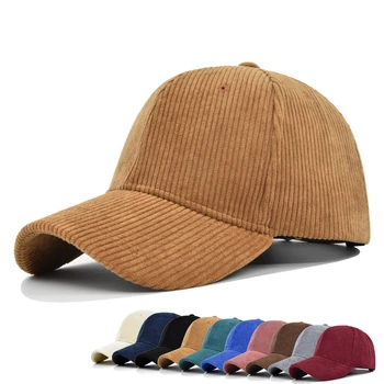 Вельветовая бейзболна шапка, есенна мода, дамски диви обикновена шапка, японската реколта ежедневни шапчица, модерен студентски регулируема шапка с козирка
