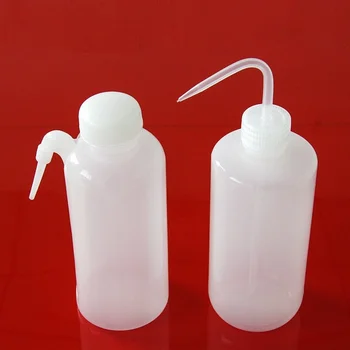 2 бр. /лаборатория Бял лакът Пластмасова бутилка за измиване на 500 мл бутилка за измиване на Вертикална бутилка за измиване