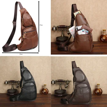 Мъжки ежедневни бизнес чанта през рамо от изкуствена кожа малък размер, пътна чанта-прашка, чанта-месинджър, окачен ракла за мъже