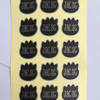 1000шт потребителски печат на самозалепващи водоустойчива етикети бижута сватба собствен етикет на опаковка печат на стикер 20*20 мм