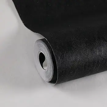 Плътни черни 3D тапети от диатомовой мръсотия Хотел KTV Бар Светли луксозни обикновен тапет от PVC