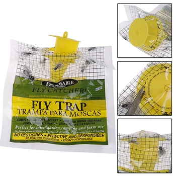 Средствата за улов на вредители, за еднократна употреба подвесная чанта за стръв, полезна анти-мухоловка, подвесная чанта за привличане на мухи, аттрактант за градината на открито