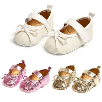 Обувки за новородени момичета, първите проходилка от изкуствена кожа с катарама, червени, черни, розови, бели, сини, първите проходилки, нескользящая обувки