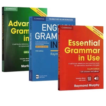 3 книги Cambridge Essential Advanced English Grammar in Use Collection Book IELTS 5.0