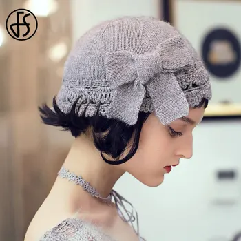 FS Кашмир шапчица-бини за жени 2020, есенно-зимни тюбетейки, модни топли шапки сбантом, шапка Gorros, дамски шапки, черен, сив