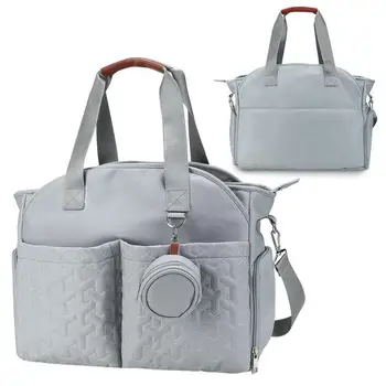 Чанта за памперси, здрава и износостойкая, цели дизайнерска чанта за майките, преносима мултифункционална чанта за пелени с голям капацитет