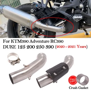 За Husqvarna 401 KTM390 ADV RC390 DUKE 125 200 250 390 Adventure 2020 2021 22 Изпускателната Система на Мотоциклета Escape Тръба Средно Ниво