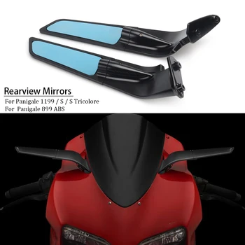 За DUCATI Panigale 899 ABS Нови Алуминиеви Огледала за Обратно виждане Странични Огледала и Аксесоари За Мотоциклети PANIGALE 1199 / S / Tricolore