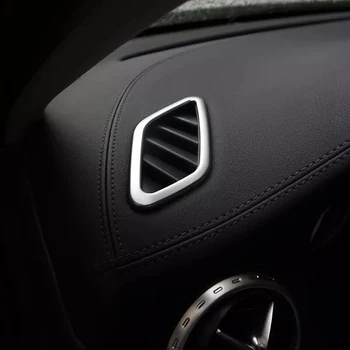 За Mercedes Benz GLA 2016 2017 Висококачествена ABS мат на предната част на колата, една малка капачка въздуховод, декорация, аксесоари за автостайлинга, 2 бр.