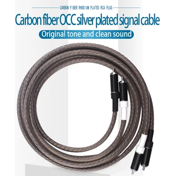 Аудио кабел Nordost Один Supreme Reference Свързване с RCA вход RCA, изработени от въглеродни влакна, 7n със сребърно покритие OCC