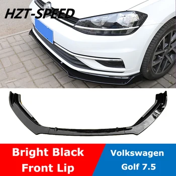 Golf 7,5 ABS ярко-черно предна броня, спойлер за Volkswagen Golf 7,5