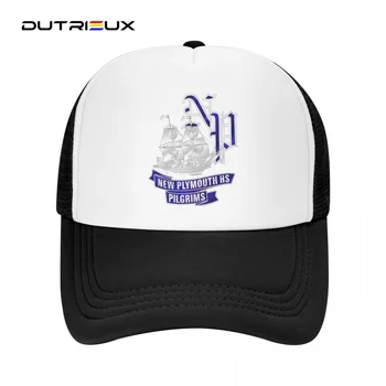 Плимутская бейзболна шапка с логото на гимназията, ежедневни однотонная окото бейзболна шапка, регулируеми шапки-снэпбеки за жени, мъжки шапки за баща-шофьор на камион