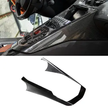 Тампон върху централната конзола на автомобила от естествено сух карбон за Lamborghini Aventador LP700 720 750 2011-2021