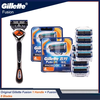 Самобръсначка Gillette Fusion 5 Proglide с гъвкава дръжка, технология на ръчно бръснене, самобръсначка за мъже премахване на окосмяването по лицето, бензиностанция бръснарско ножче