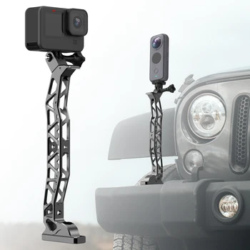 Съвместим Притежателя камери за закрепване на капюшоне за GoPro Hero DSLR Nikon 2018-2023 Jeep Wrangler JL JT най-Добрата Настройка видео блог за автомобили, пътувания