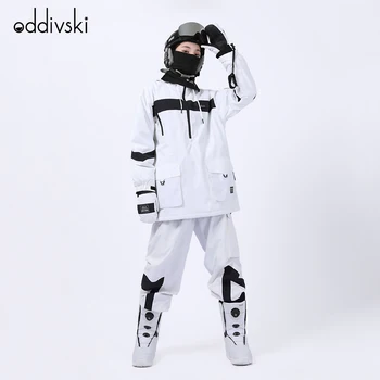 Ски костюм ODDIVSKI, водоустойчив ски яке, дълги панталони, зимна ветрозащитный ски костюми, костюми за спортни дейности на снега