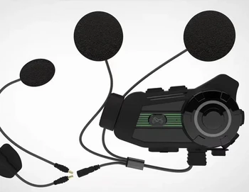 Каска, bluetooth-слушалка за вътрешна комуникация с функция камера 2K, видео с добро качество за мотоциклетисти